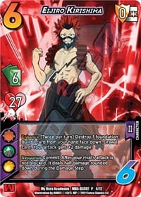 Eijiro Kirishima - UniVersus: My Hero Academia: Crimson Rampage DLC - UniVersus card