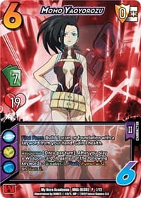 Momo Yaoyorozu - UniVersus: My Hero Academia: Crimson Rampage DLC - UniVersus card