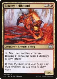 Blazing Hellhound - Double Masters 2022 - Magic: The Gathering card