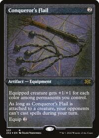 Conqueror's Flail (Foil Etched) - Double Masters 2022 - Magic: The Gathering card