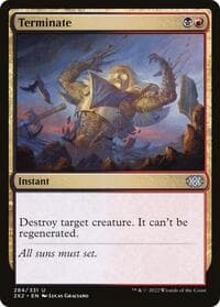 Terminate - Double Masters 2022 - Magic: The Gathering card