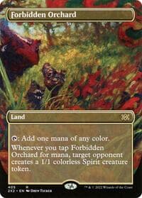 Forbidden Orchard (Borderless) - Double Masters 2022 - Magic: The Gathering card