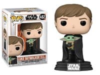 Star Wars: the Mandalorian Luke Skywalker with Grogu - Pop! Vinyl - Funko card