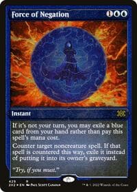 Force of Negation (Foil Etched) - Double Masters 2022 - Magic: The Gathering card