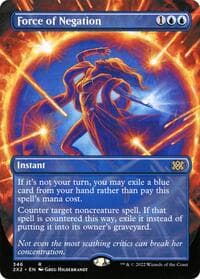 Force of Negation (Borderless) - Double Masters 2022 - Magic: The Gathering card