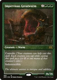 Impervious Greatwurm (Foil Etched) - Double Masters 2022 - Magic: The Gathering card