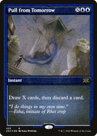 Pull from Tomorrow (Foil Etched) - Double Masters 2022 - Magic: The Gathering card