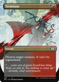 Terminate (Borderless) - Double Masters 2022 - Magic: The Gathering card