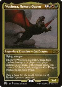 Wasitora, Nekoru Queen (Foil Etched) - Double Masters 2022 - Magic: The Gathering card