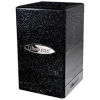Satin Tower - Glitter Black - Ultra Pro Deck Boxes - Deck Boxes card