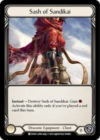 Sash of Sandikai - Blitz Deck: Uprising - Fai - Flesh and Blood TCG card