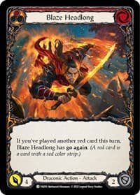 Blaze Headlong - Blitz Deck: Uprising - Fai - Flesh and Blood TCG card