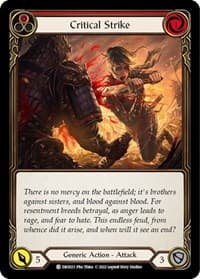 Critical Strike - Blitz Deck: Uprising - Dromai - Flesh and Blood TCG card