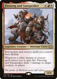 Firesong and Sunspeaker - Double Masters 2022 - Magic: The Gathering card