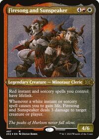 Firesong and Sunspeaker (Foil Etched) - Double Masters 2022 - Magic: The Gathering card