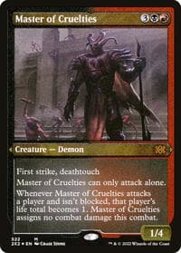 Master of Cruelties (Foil Etched) - Double Masters 2022 - Magic: The Gathering card