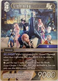 Lightning EX - Deck Exclusive Cards - Final Fantasy TCG card