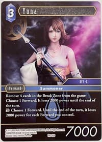Yuna - Deck Exclusive Cards - Final Fantasy TCG card