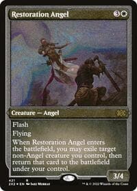Restoration Angel (Foil Etched) - Double Masters 2022 - Magic: The Gathering card