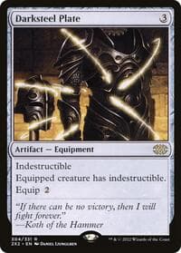 Darksteel Plate - Double Masters 2022 - Magic: The Gathering card
