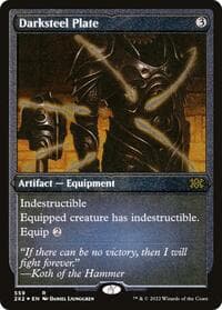 Darksteel Plate (Foil Etched) - Double Masters 2022 - Magic: The Gathering card
