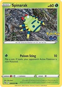 Spinarak - Pokemon GO - Pokemon card