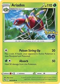 Ariados - Pokemon GO - Pokemon card