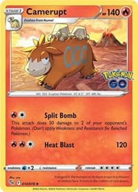 Camerupt - Pokemon GO - Pokemon card
