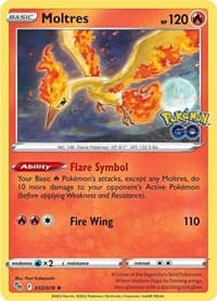 Moltres - Pokemon GO - Pokemon card