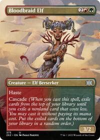 Bloodbraid Elf (Borderless) - Double Masters 2022 - Magic: The Gathering card