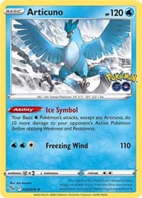 Articuno - Pokemon GO - Pokemon card