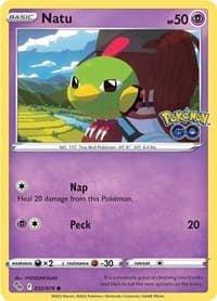 Natu - Pokemon GO - Pokemon card