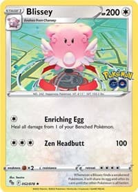 Blissey - Pokemon GO - Pokemon card