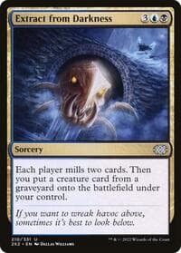 Extract from Darkness - Double Masters 2022 - Magic: The Gathering card