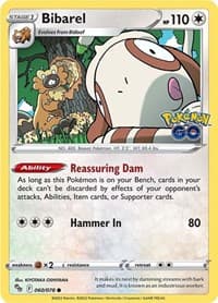 Bibarel - Pokemon GO - Pokemon card