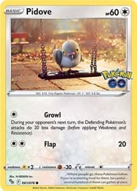 Pidove - Pokemon GO - Pokemon card