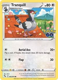 Tranquill - Pokemon GO - Pokemon card