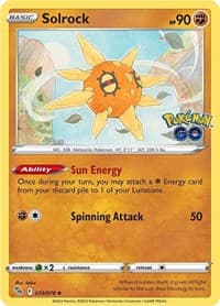 Solrock - Pokemon GO - Pokemon card