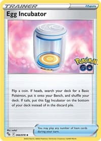 Egg Incubator - Pokemon GO - Pokemon card