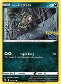 Alolan Rattata - Pokemon GO - Pokemon card