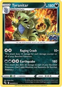 Tyranitar - Pokemon GO - Pokemon card