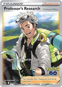 Professor's Research [Professor Willow] (Full Art) - Pokemon GO - Pokemon card