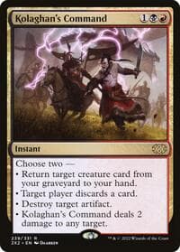 Kolaghan's Command - Double Masters 2022 - Magic: The Gathering card