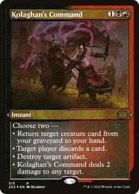 Kolaghan's Command (Foil Etched) - Double Masters 2022 - Magic: The Gathering card