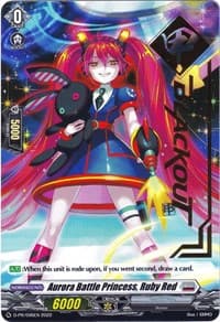 Aurora Battle Princess, Ruby Red (Hot Stamped) - D Promo Cards - Cardfight Vanguard card