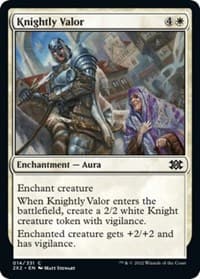 Knightly Valor - Double Masters 2022 - Magic: The Gathering card