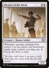 Mentor of the Meek - Double Masters 2022 - Magic: The Gathering card