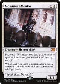 Monastery Mentor - Double Masters 2022 - Magic: The Gathering card