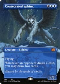 Consecrated Sphinx (Borderless) - Double Masters 2022 - Magic: The Gathering card