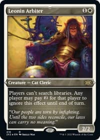 Leonin Arbiter (Foil Etched) - Double Masters 2022 - Magic: The Gathering card
